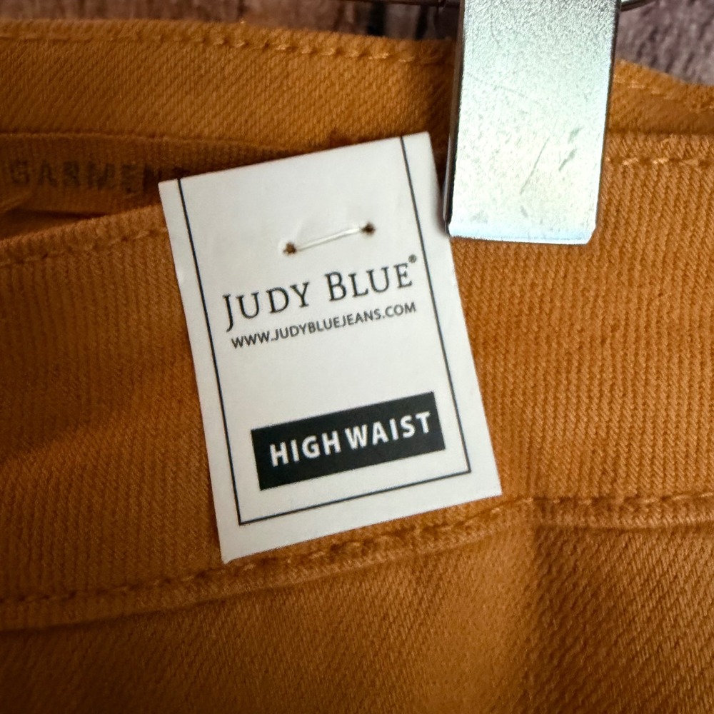 Judy Blue High Waist Marigold Jeans Fall Statement Denim Boho Boutique 14W NWT - Picture 7 of 11